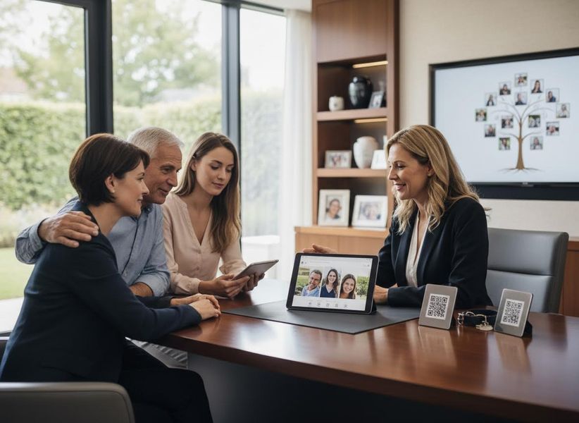 Family and Advisor Reviewing Plans
