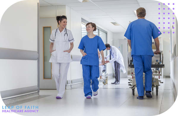 Nurses walking down a hospital hallway CNA Jobs Richmond2.png