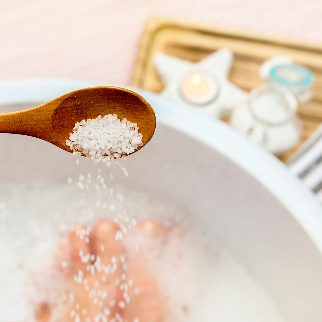 adding salts to a bath 