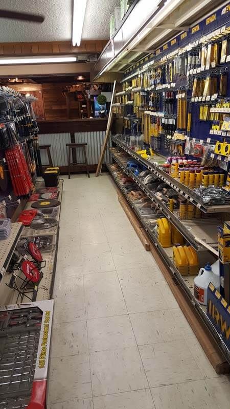 Inside Armstrong Lumber Co. Store Isle