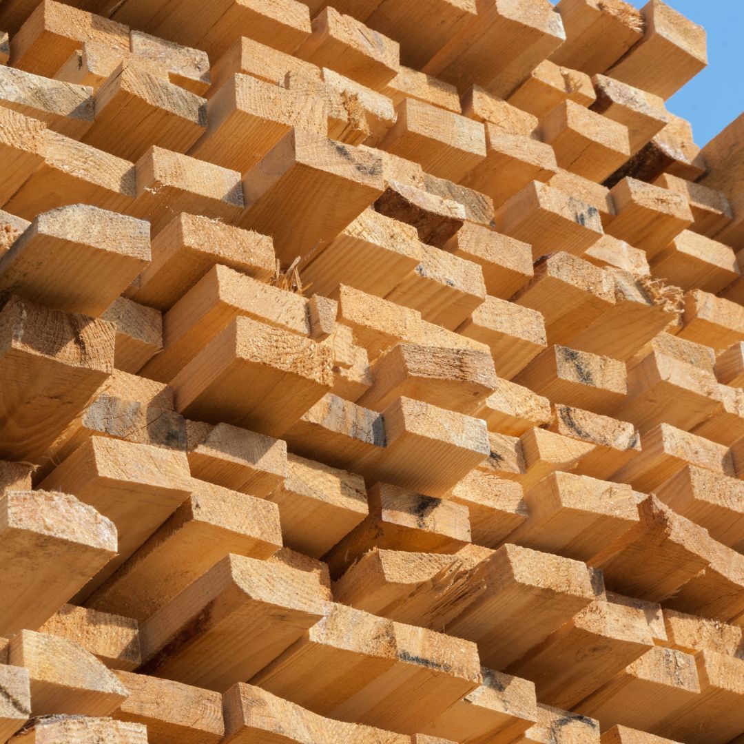 pile of lumber 
