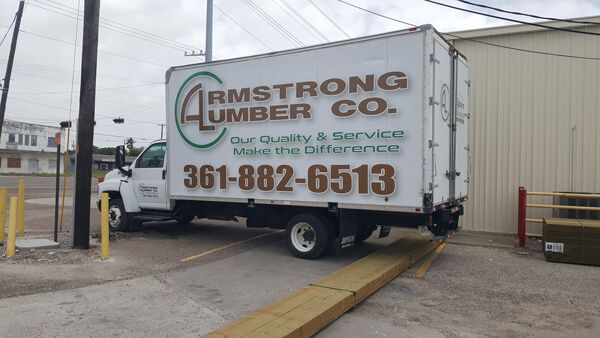 Armstrong Lumber Co. Delivery truck