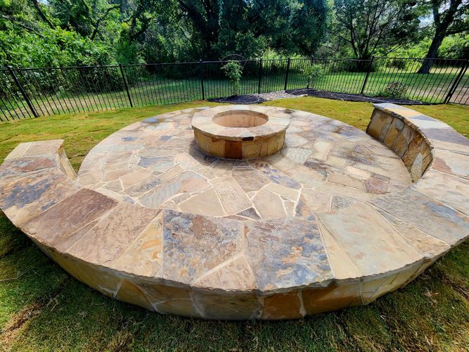 Firepit with seating