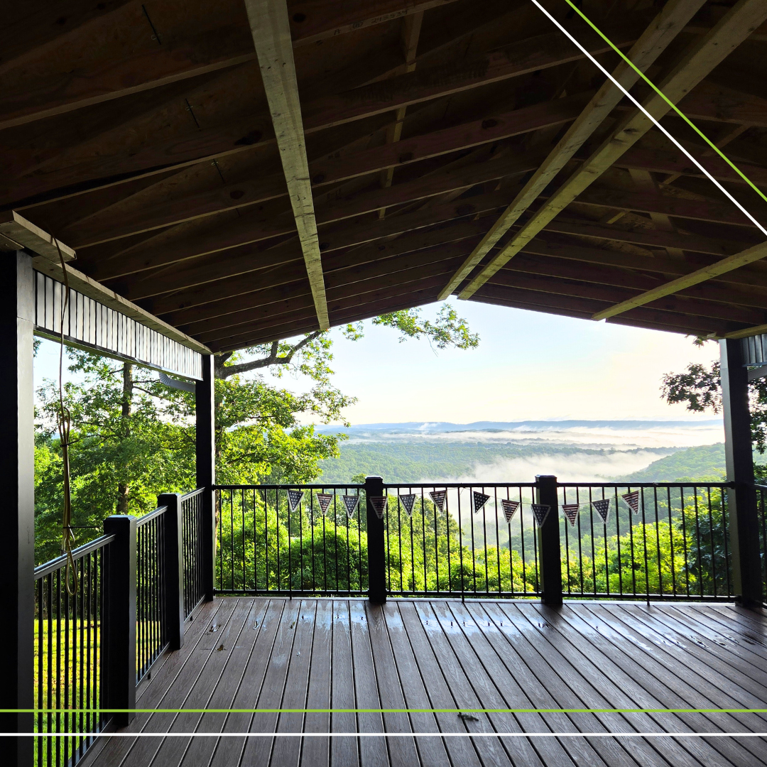 deck outlooking scenic view 