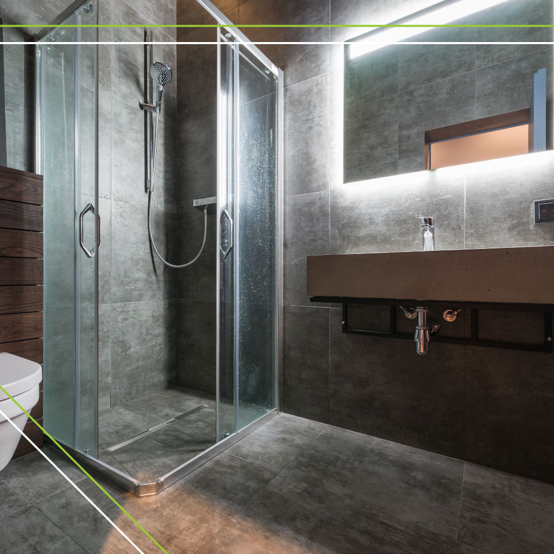 completed bathroom remodel