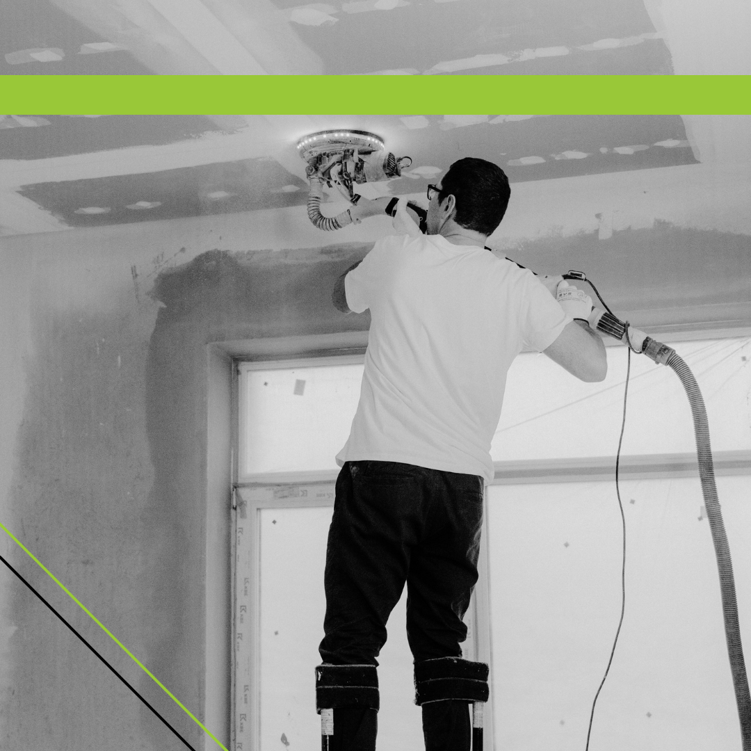 Sanding ceiling