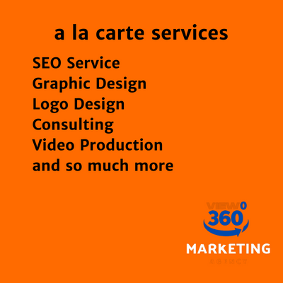 a la carte services banner for view 360 marketing banner
