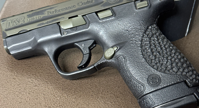 a black gun