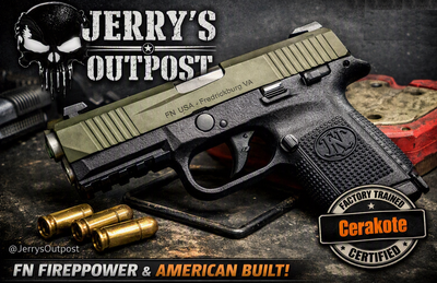 a black and green gun