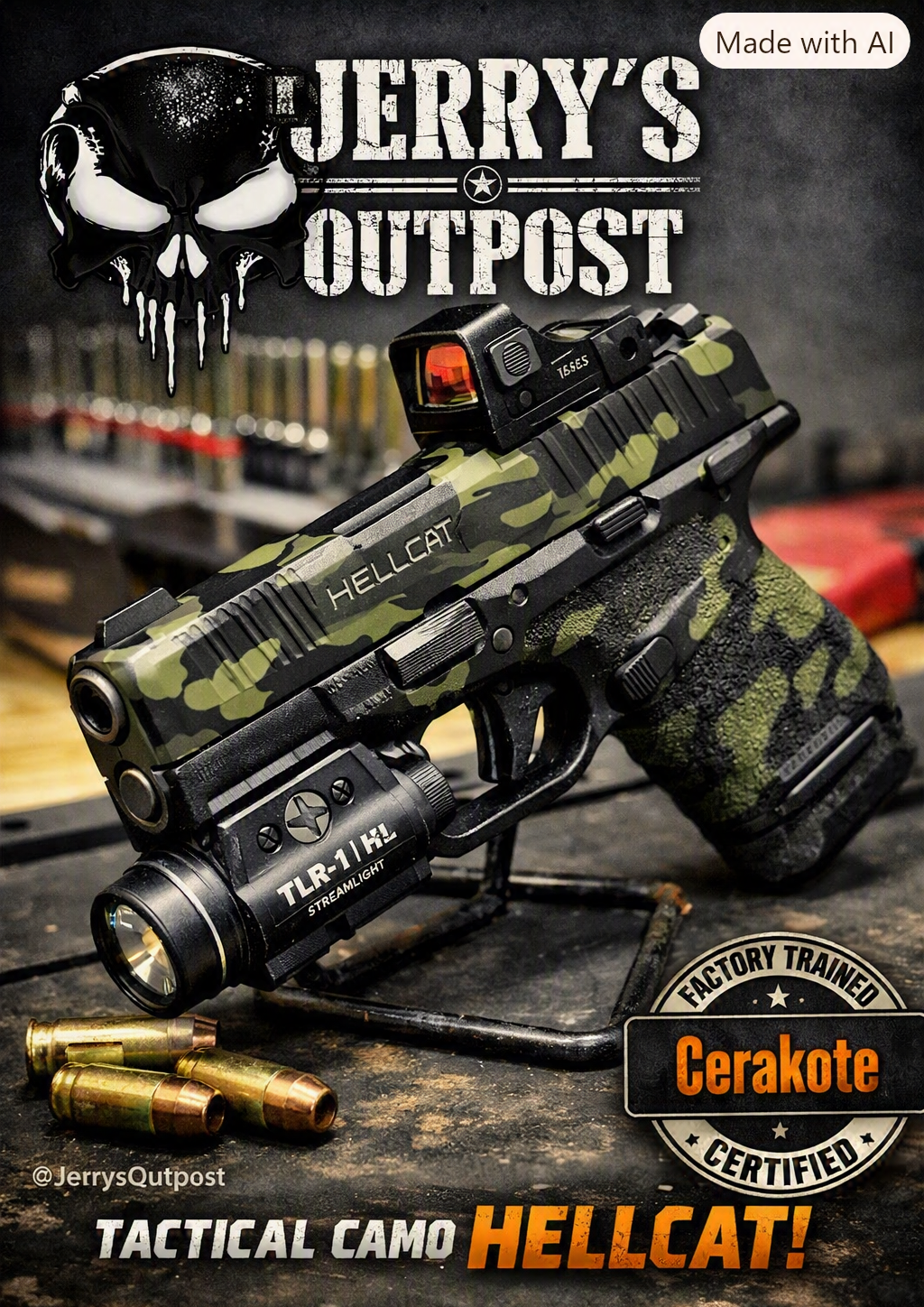 camo hellcat gun