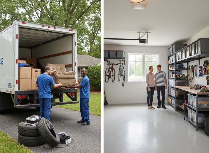 Moving Day: Unloading and an Organized Garage