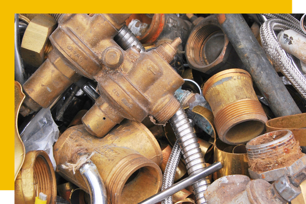 scrap metal from yard