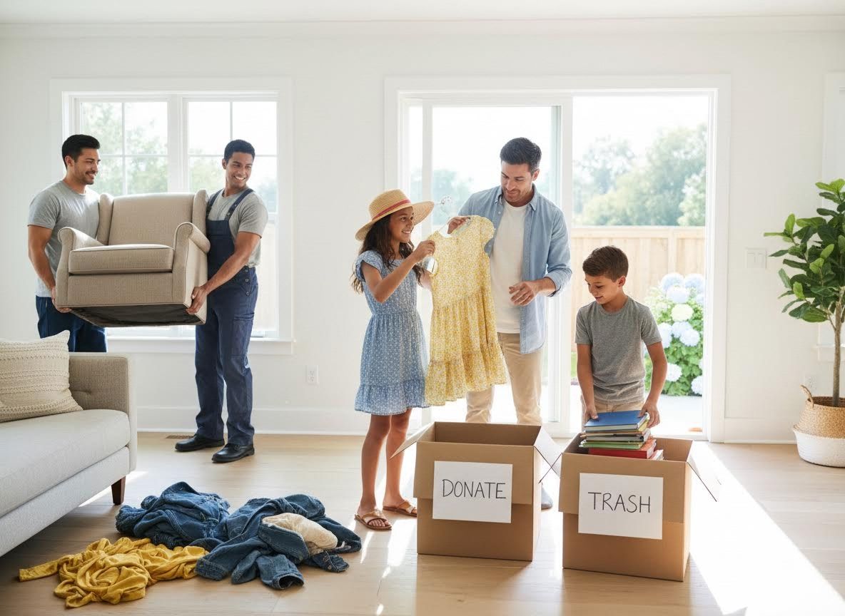 Family Moving and Decluttering for Donation
