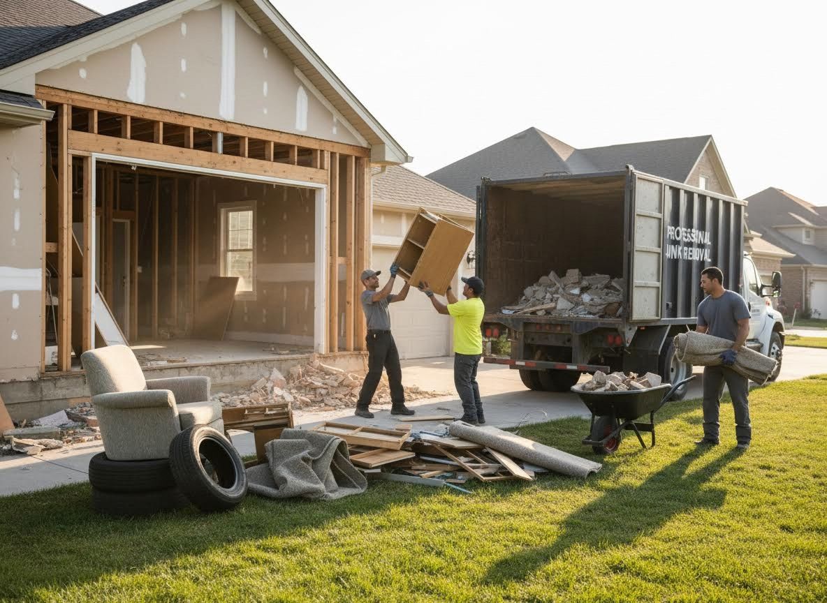 Junk Removal from a Home Renovation Site