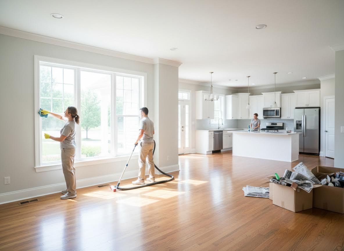 Professional Cleaning Service in a New Home