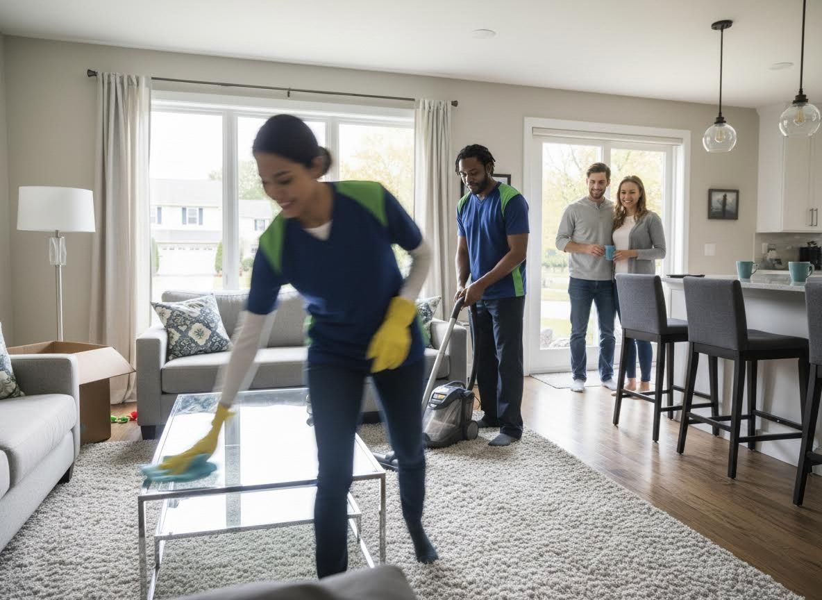 Professional Cleaning Service in a Modern Home