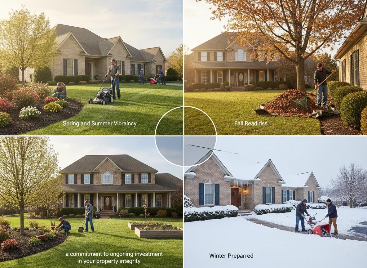 Seasonal Property Maintenance Collage
