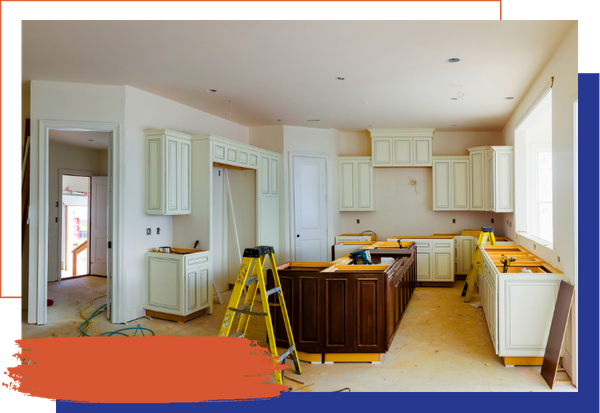 kitchen going through a refinishing journey 