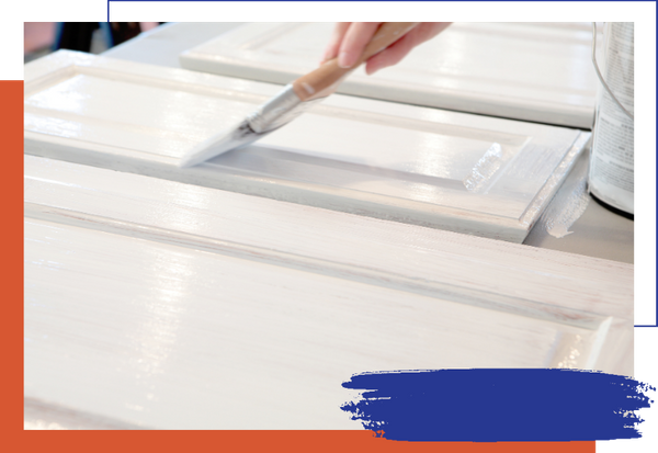 painting cabinet faces 