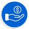 hand with coin icon