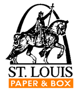 St. Louis Paper and Box logo. 