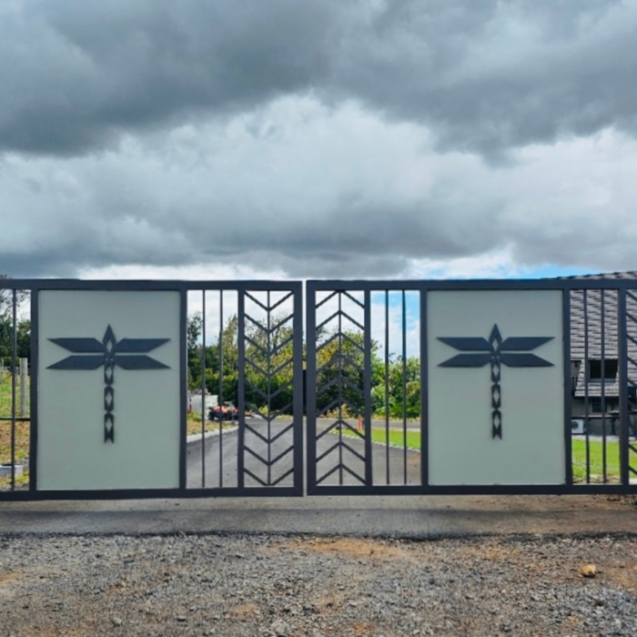 A large residential gate