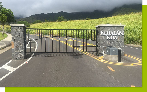 Centra Systems Hawaii commercial automatic gate