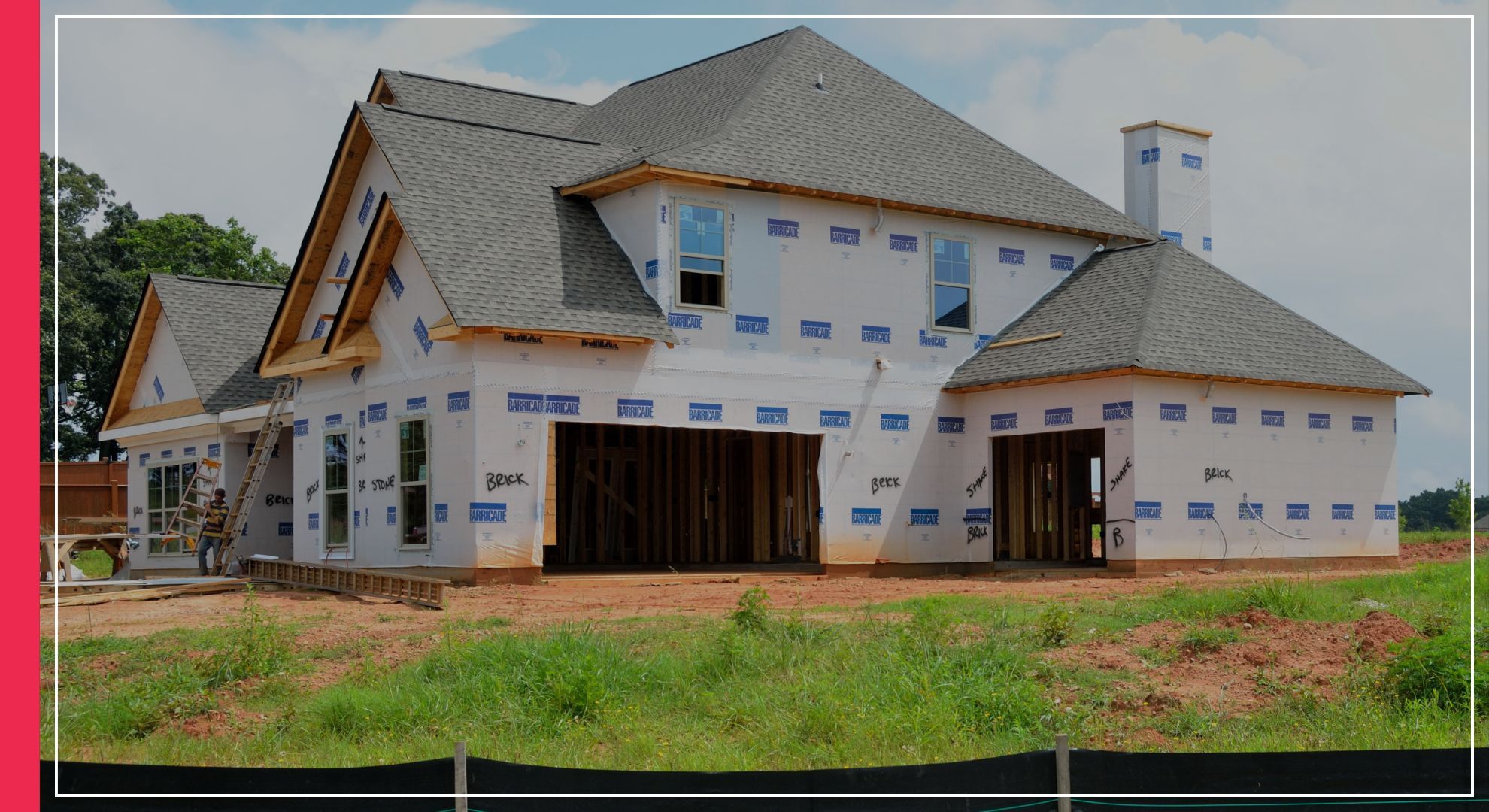 large home under construction