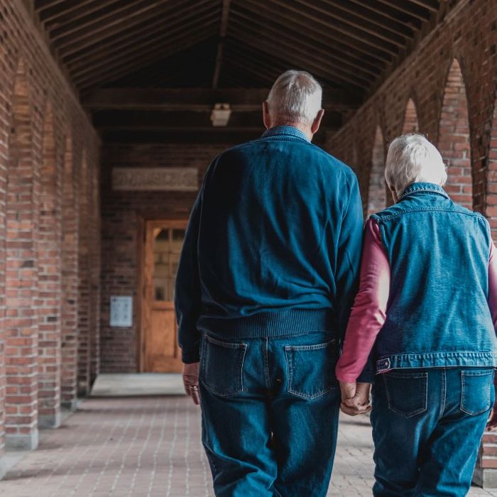 Older Couple Walking