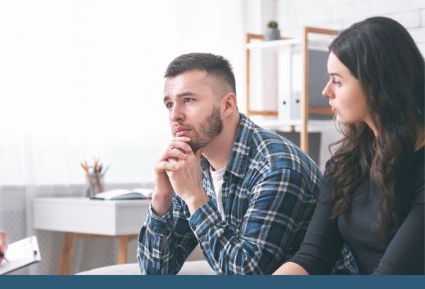 image of a man getting counseling