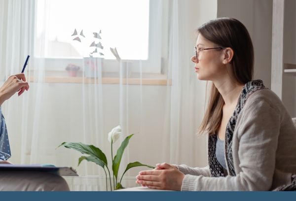 image of a woman getting counseling