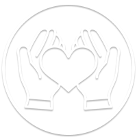 hands holding heart icon