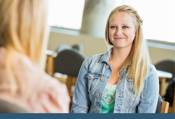 image of a happy woman