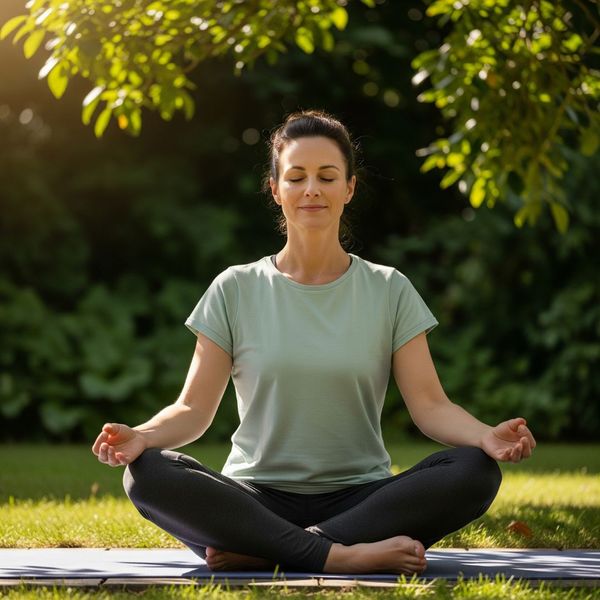 Woman meditating