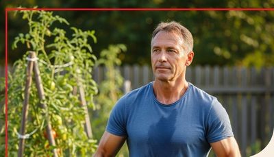 older fit muscular man