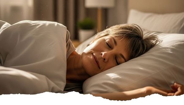 middle aged lady sleeping peacefully middle aged lady sleeping peacefully