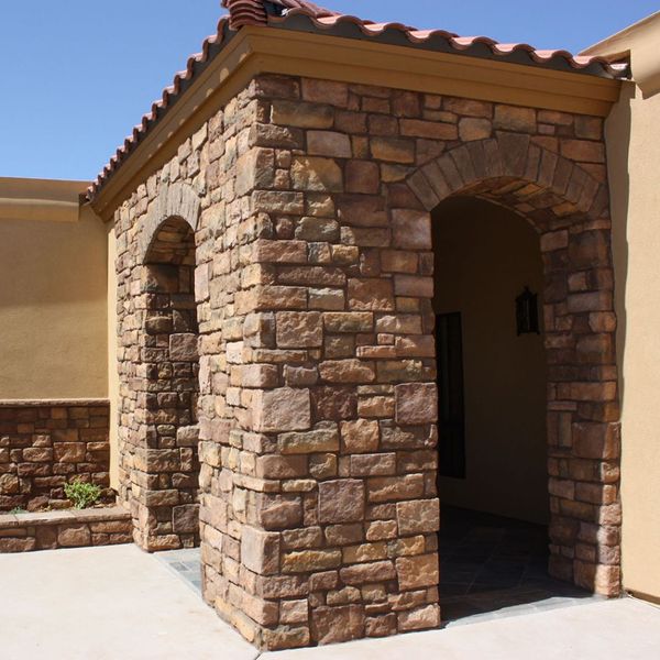 stone entrance created by Desert Skies Remodeling