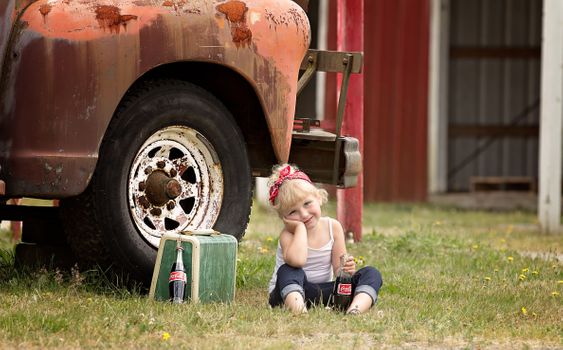 Themed kids photography session by Kelly Saxon Photography in Christiana Tennessee. Playful, personality - filled childfren's portraits created for families throughout Rutherford County Murfreesboro TN Kids Photographer | Kelly Saxon Photography