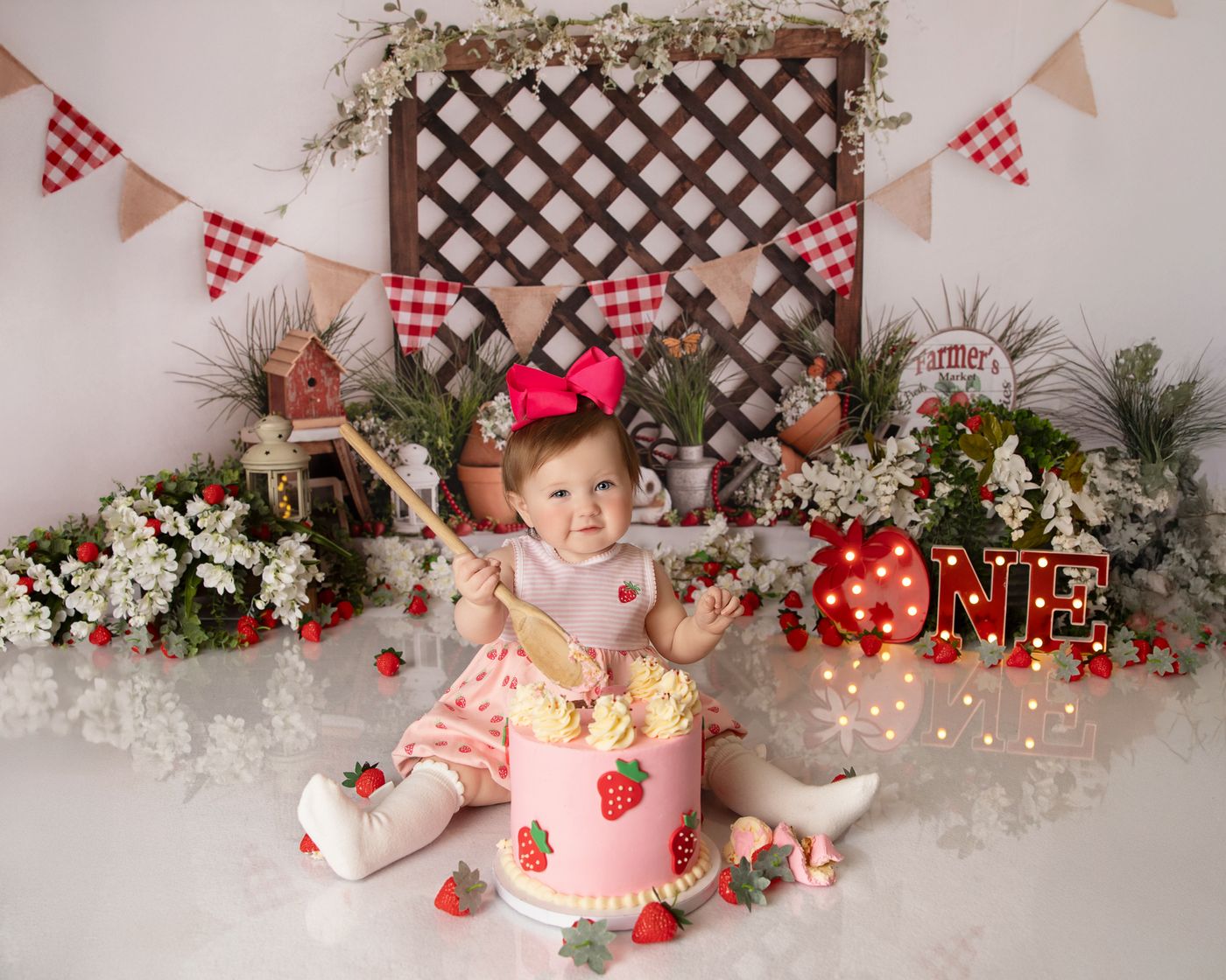 First Birthday Smash Cake Photography in Murfreesboro TN