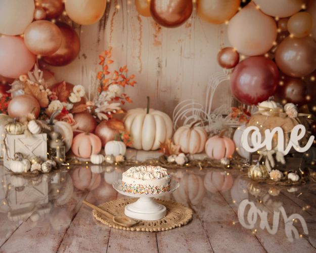 Fall Pumpkin Cake Smash ~ Kelly Saxon Photography