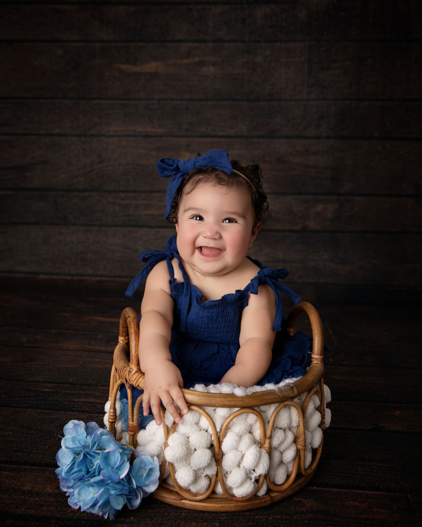 Baby girl milestone photography in Murfreesboro TN