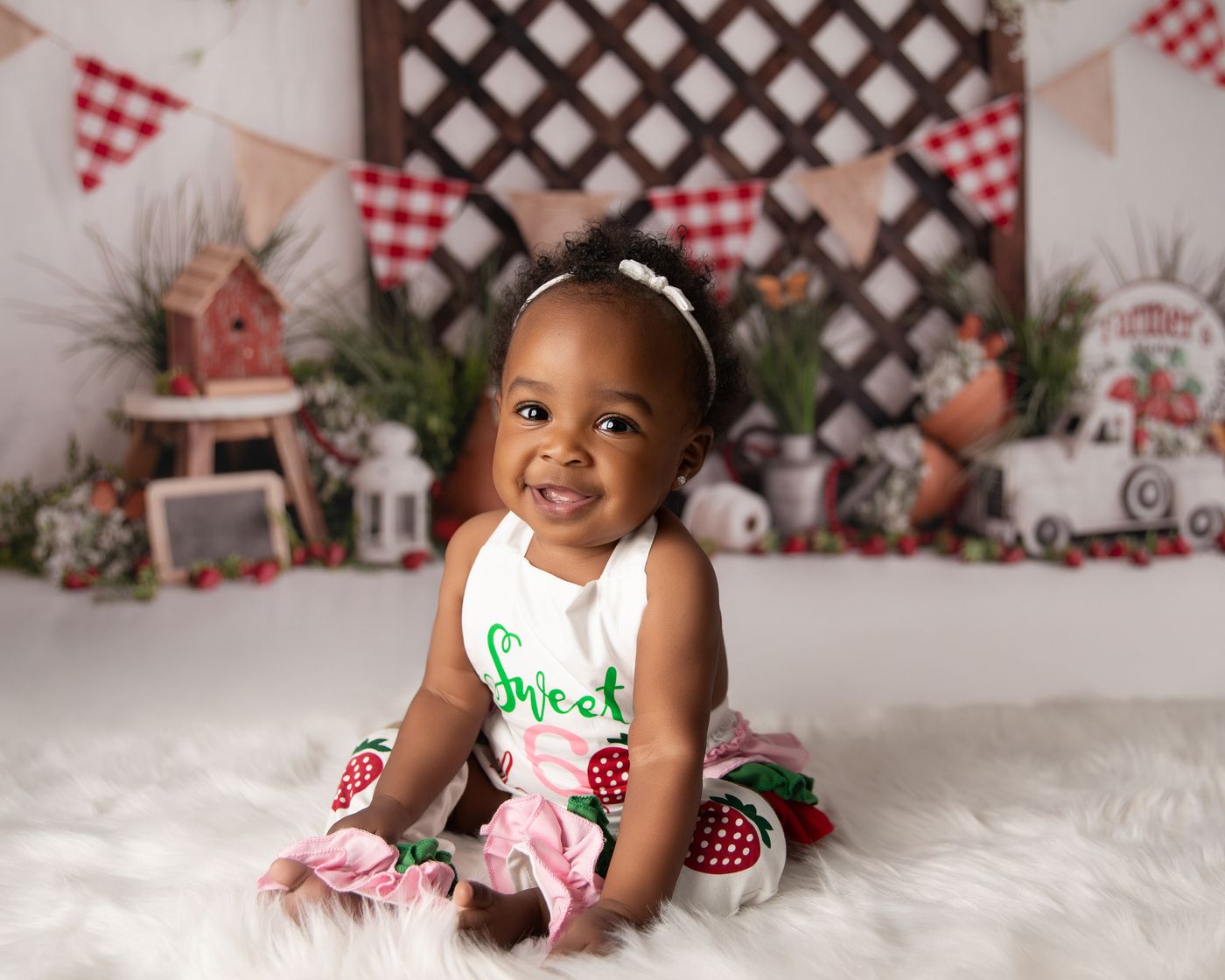 Baby girl milestone photography in Murfreesboro TN