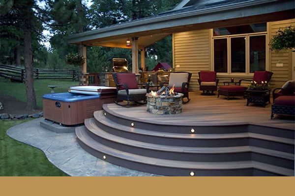 back patio with quality roofing