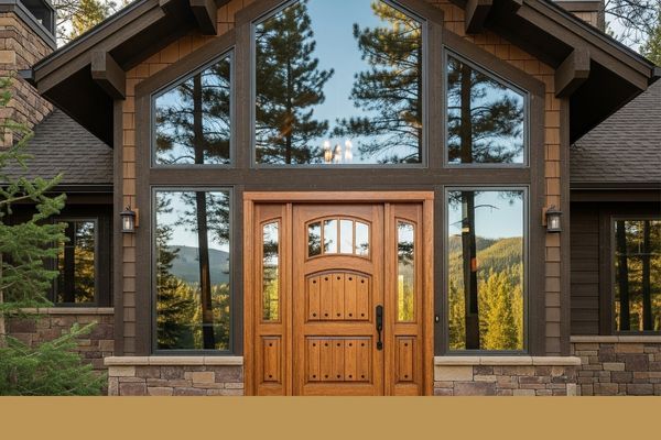windows and doors in the front of a home windows and doors in the front of a home