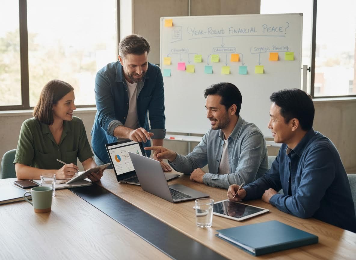 Diverse Business Team Collaborating in Meeting