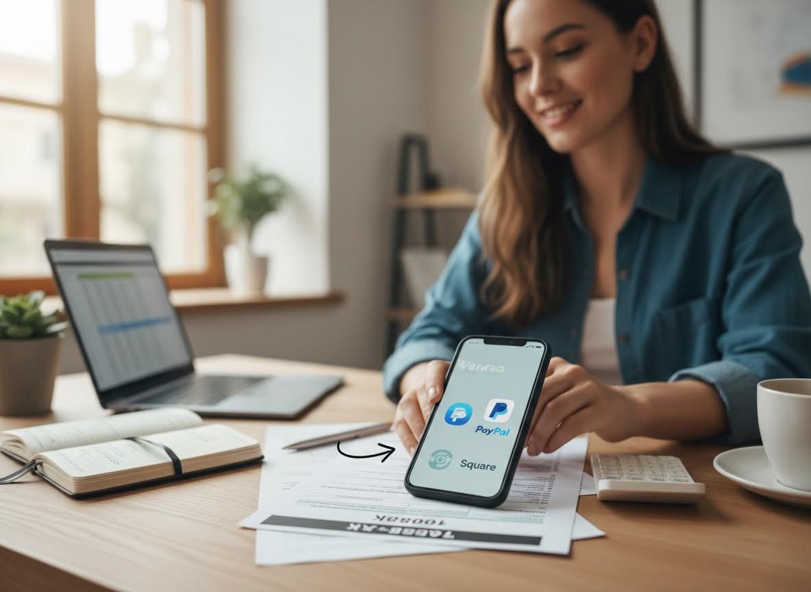 Woman Using Mobile Payment Apps