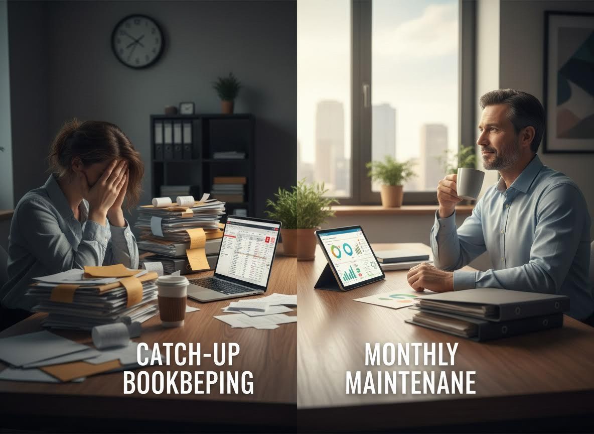 Bookkeeping: Catch-up vs. Monthly Maintenance