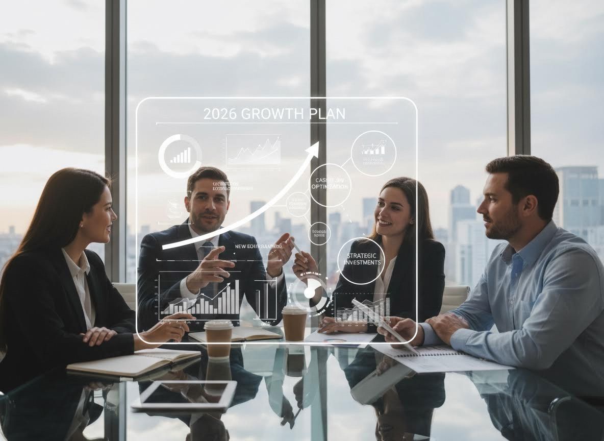 Business Professionals Discussing 2026 Growth Plan