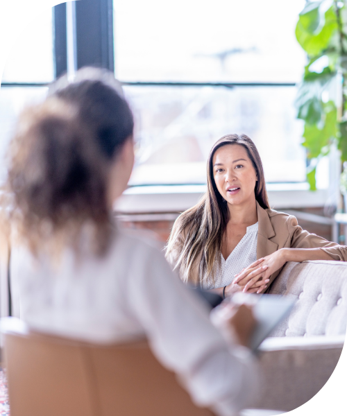 woman in individual counseling