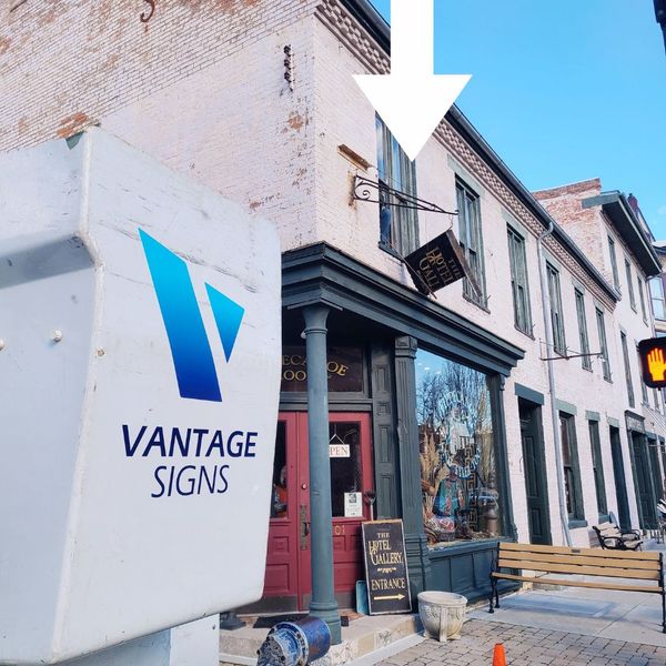 broken sign